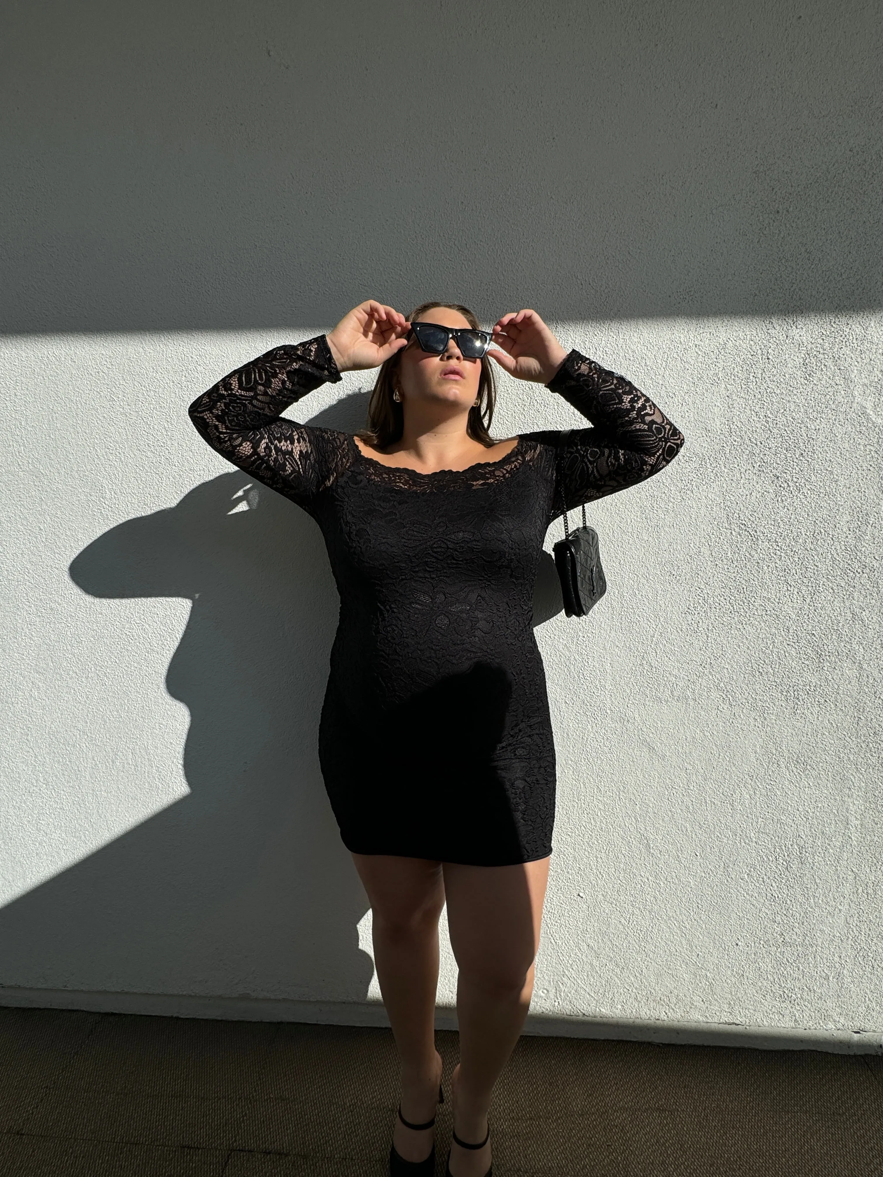 Plus Size Off The Shoulder Lace Mini Dress sold by 2020 Ave product image thumbnail 5