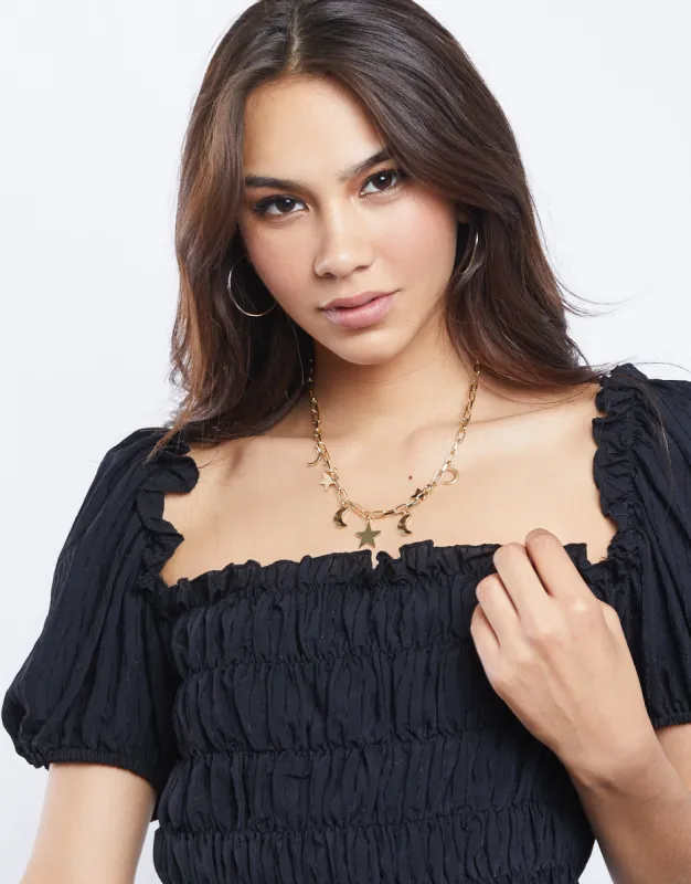 Celeste Chain and Charms Necklace sold by 2020 Ave