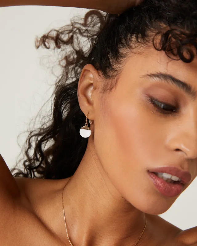 Waning Gold Dangle Earrings sold by 2020 Ave