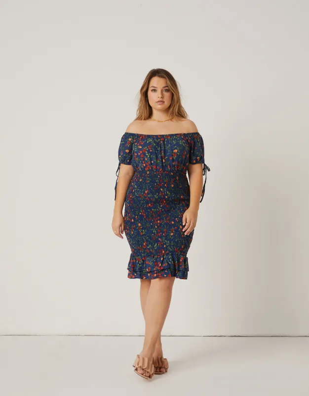 Plus Size Floral Summer Mini Dress sold by 2020 Ave