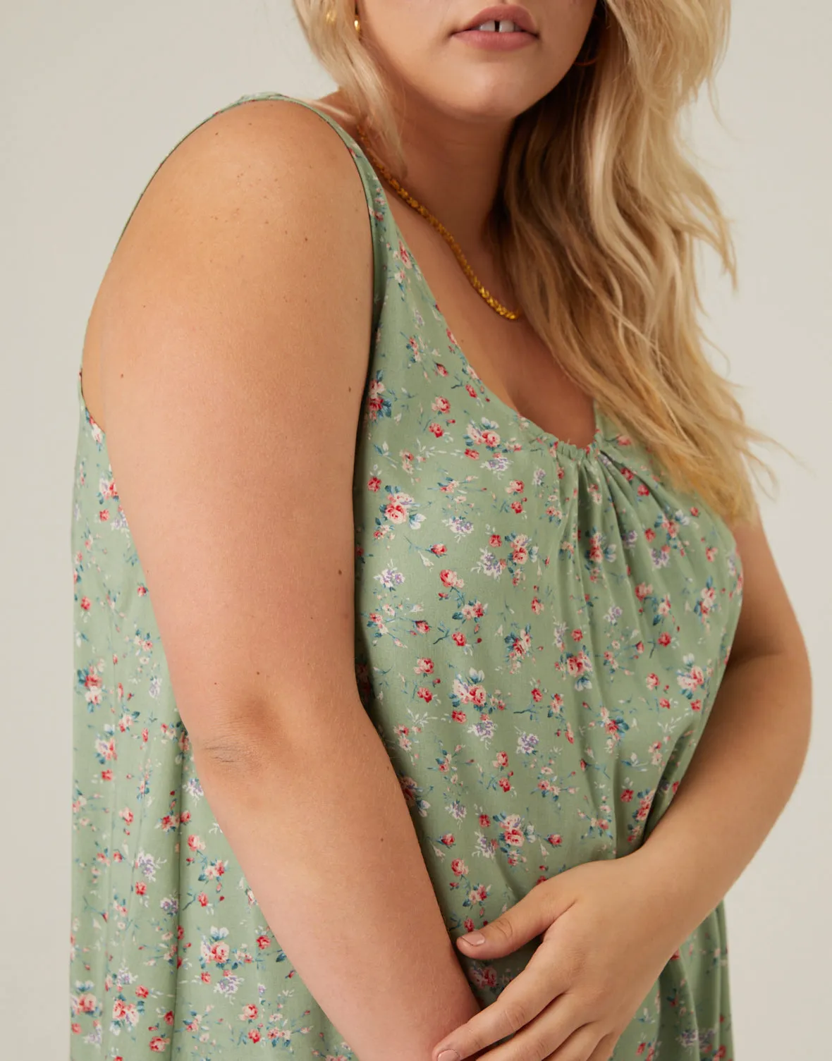 Plus Size Roses Floral Tank sold by 2020 Ave product image thumbnail 5