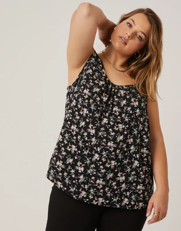 Plus Size Roses Floral Tank sold by 2020 Ave