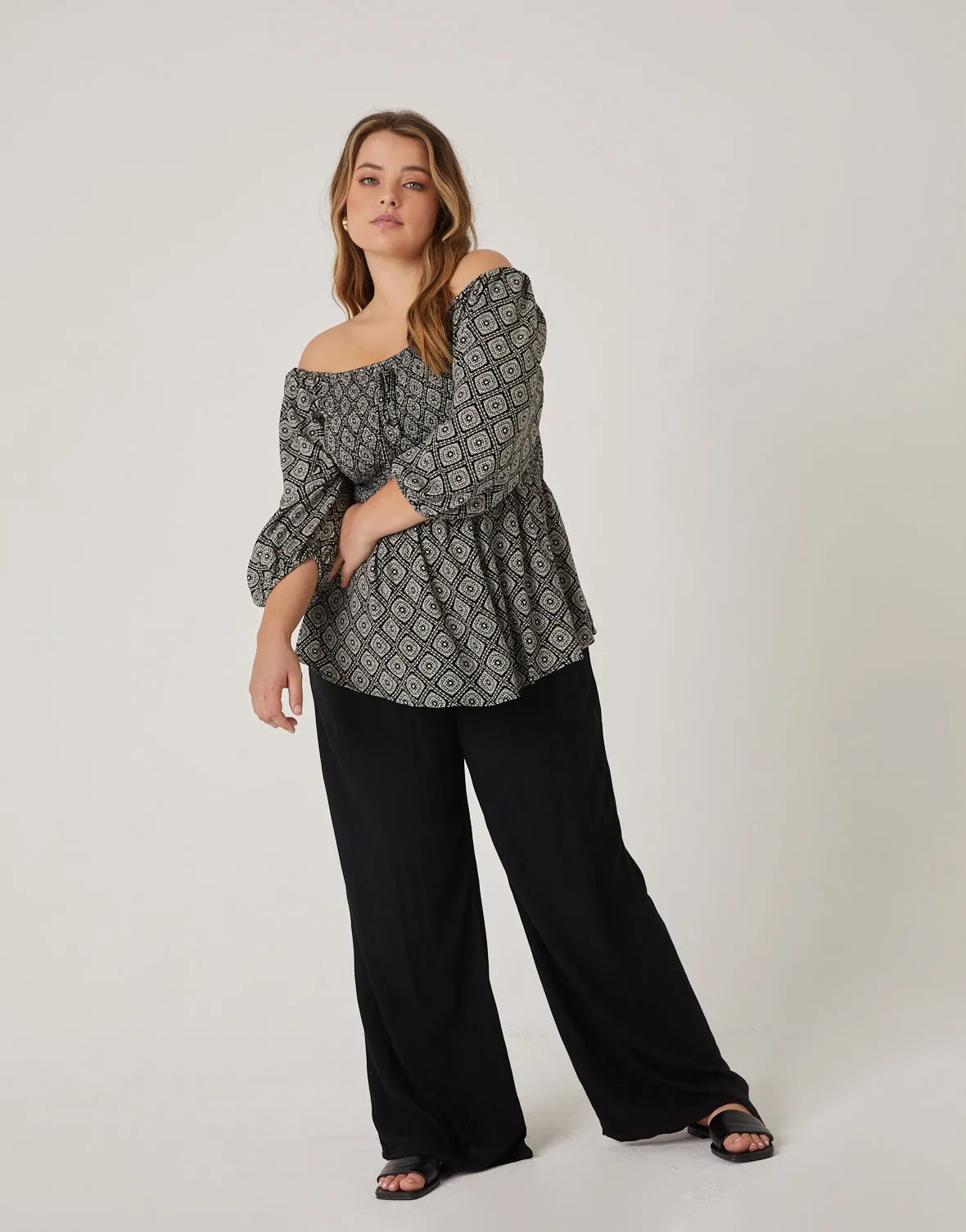 Plus Size Geometric Boho Patterned Top sold by 2020 Ave product image thumbnail 2