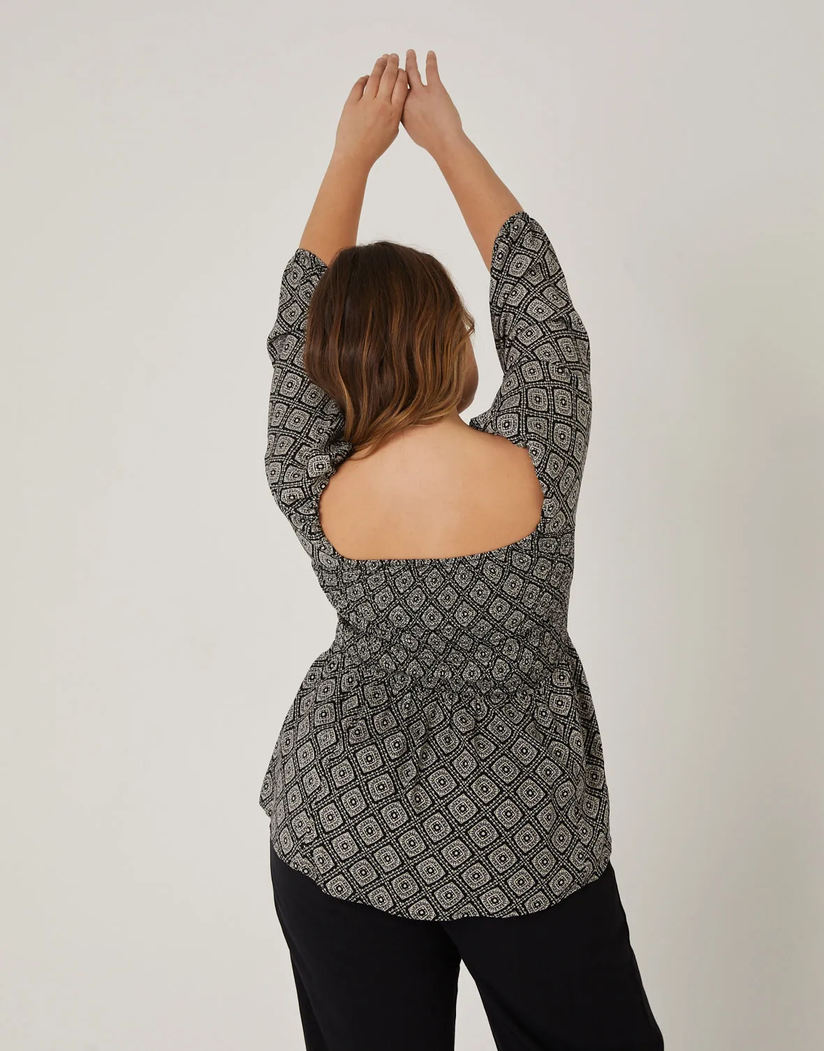 Plus Size Geometric Boho Patterned Top sold by 2020 Ave product image thumbnail 4