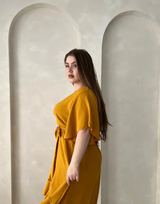 Plus Size Short Sleeve High Low Dress sold by 2020 Ave