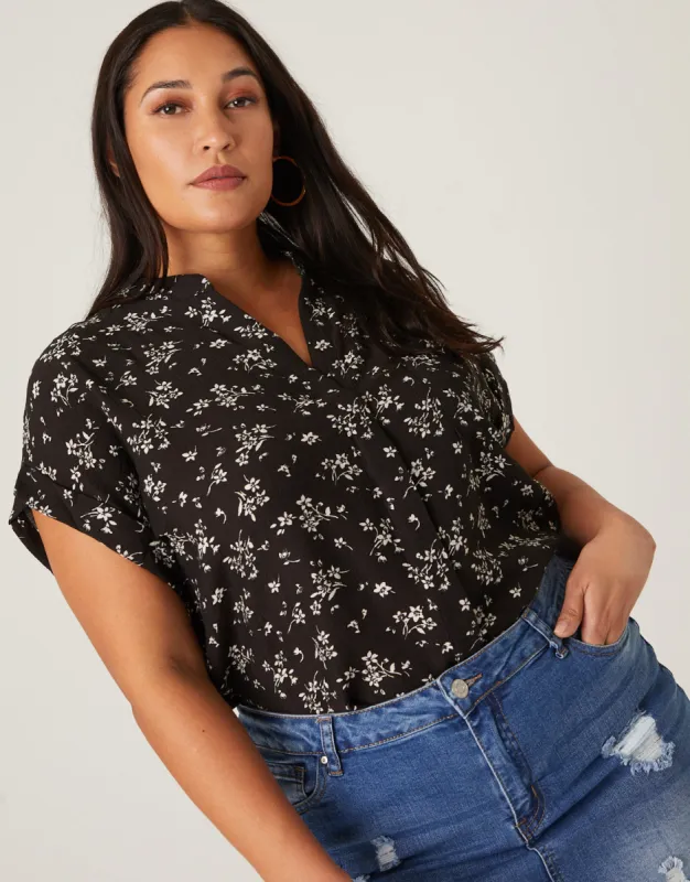 Plus Size Woven Floral Blouse sold by 2020 Ave