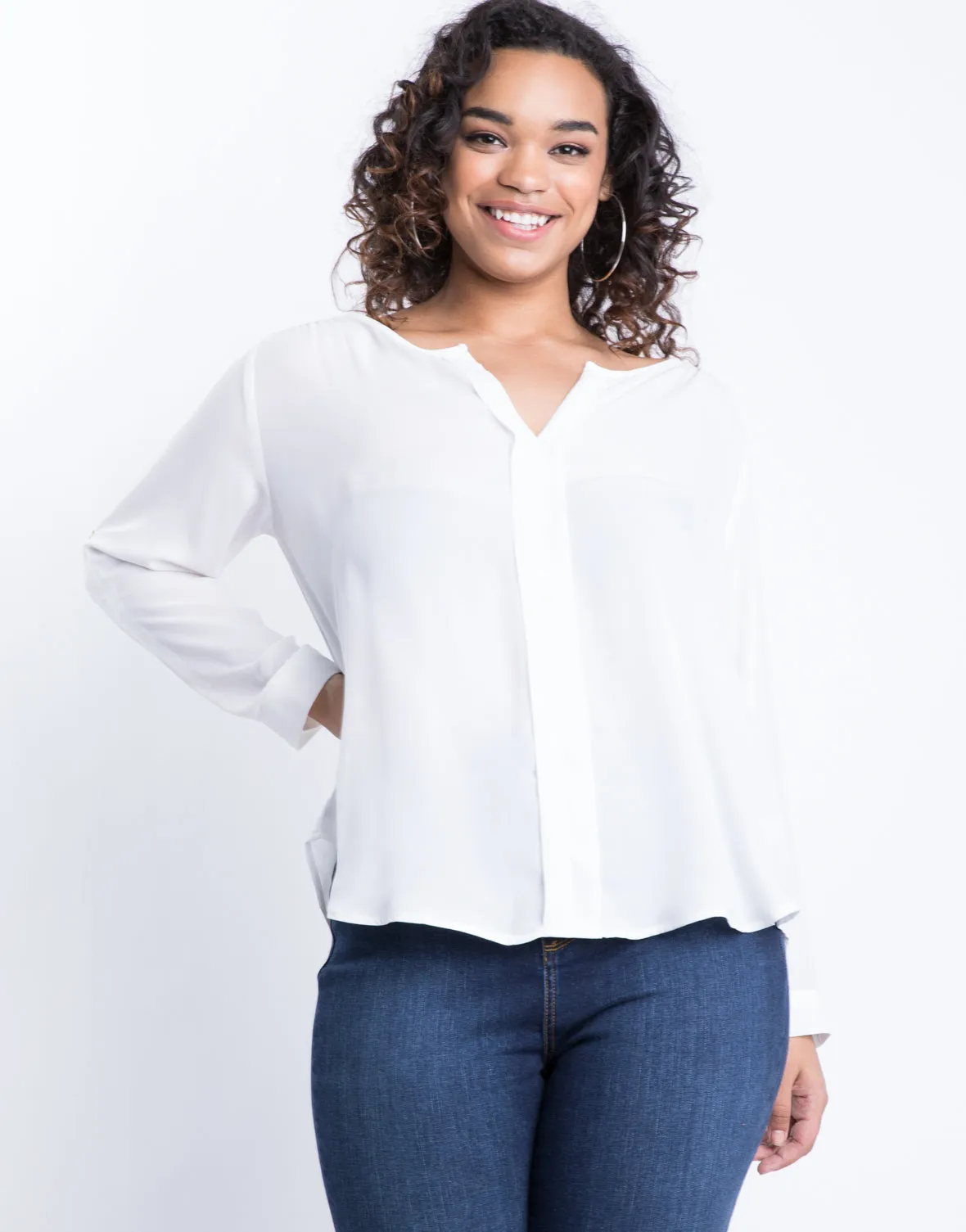 Plus Size Jasmine Flowy Blouse sold by 2020 Ave product image thumbnail 4