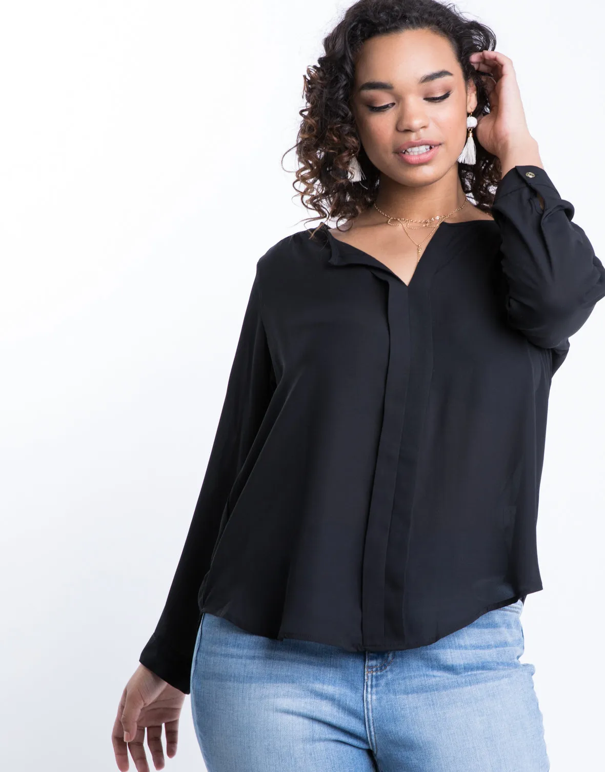 Plus Size Jasmine Flowy Blouse sold by 2020 Ave product image thumbnail 5