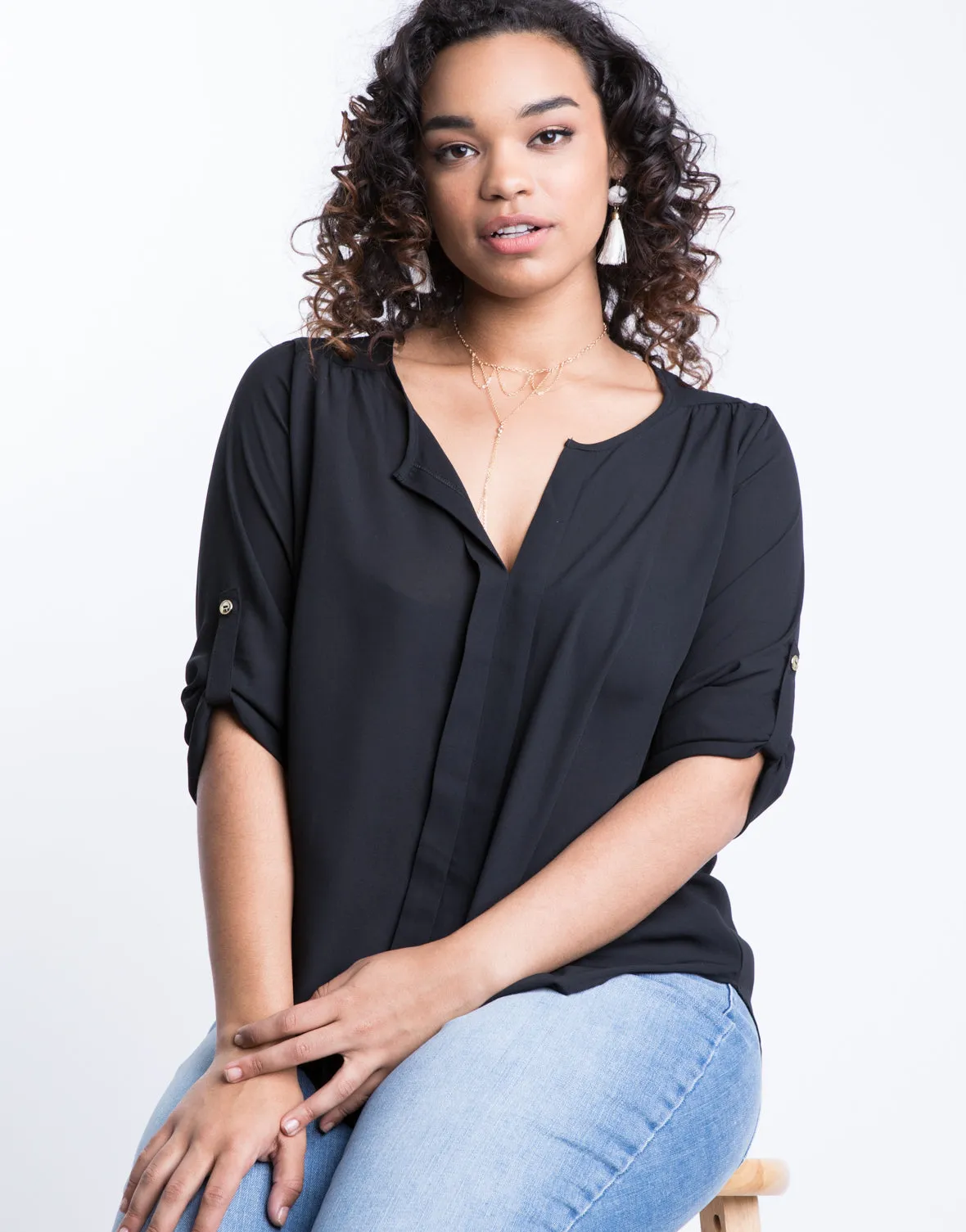Plus Size Jasmine Flowy Blouse sold by 2020 Ave