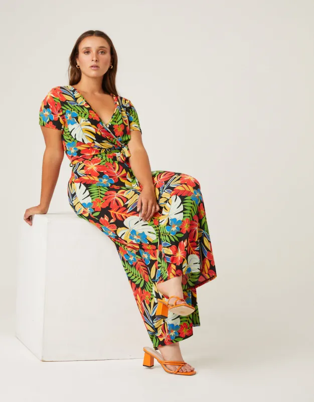 Plus Size Bright Tropical Jumpsuit sold by 2020 Ave