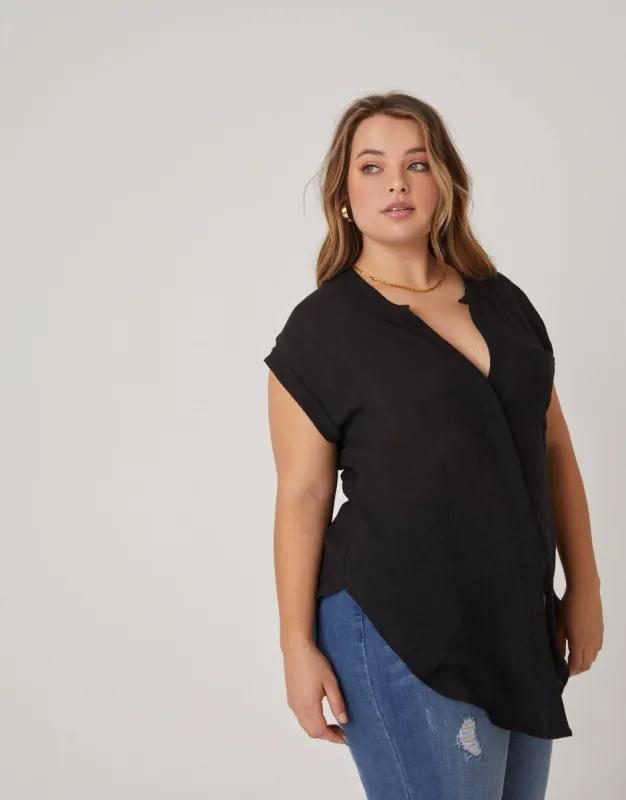 Plus Size Casual Woven Top sold by 2020 Ave