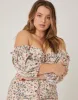 Plus Size Floral Off The Shoulder Dress sold by 2020 Ave