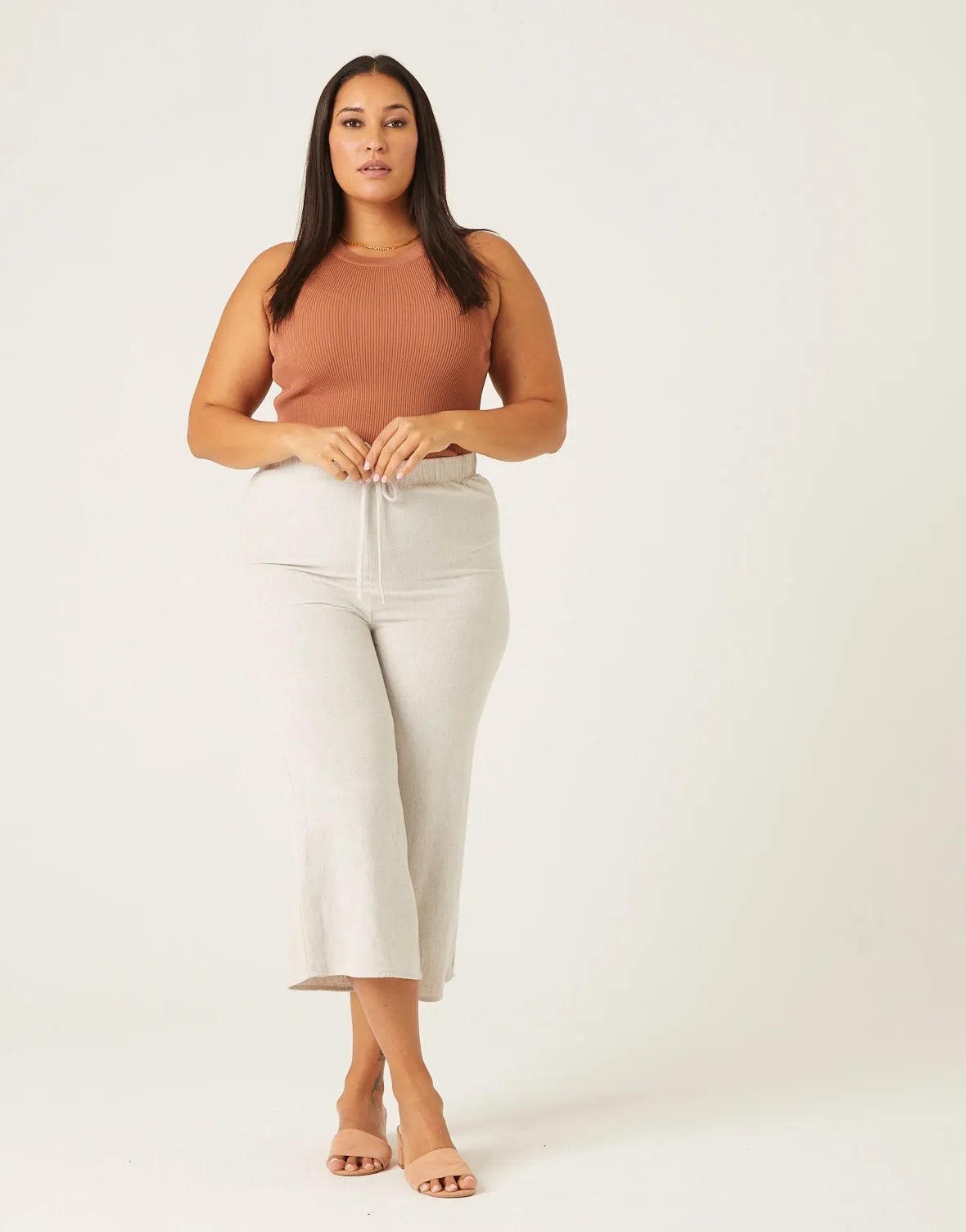 Plus Size Cropped Linen Pants sold by 2020 Ave