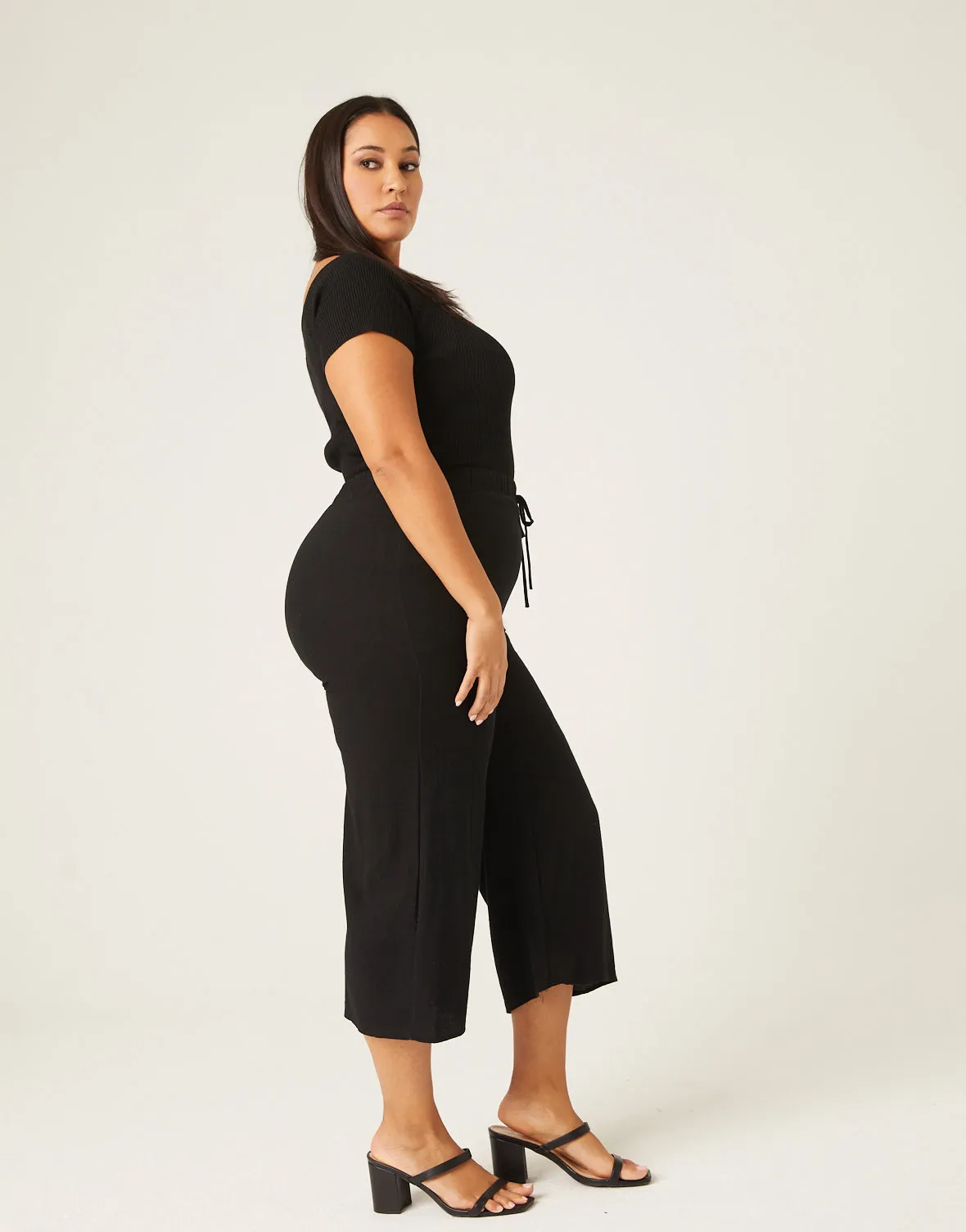 Plus Size Cropped Linen Pants sold by 2020 Ave product image thumbnail 4