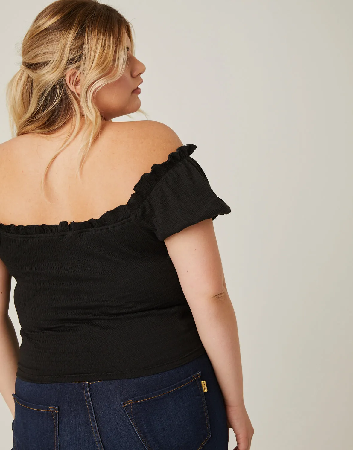 Plus Size All-Over Smocked Top sold by 2020 Ave product image thumbnail 5