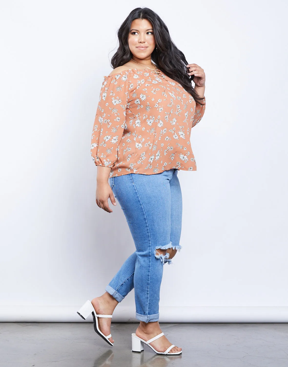 Plus Size Cassandra Floral Top sold by 2020 Ave product image thumbnail 4