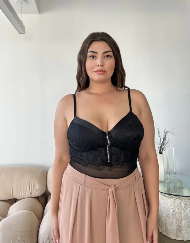 Plus Size Floral Lace Bodysuit sold by 2020 Ave
