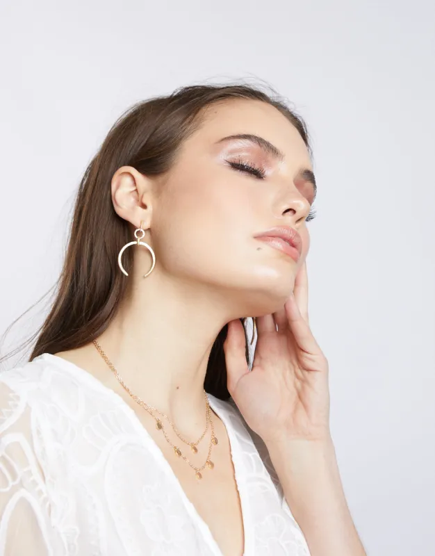 Vintage Crescent Moon Earrings sold by 2020 Ave