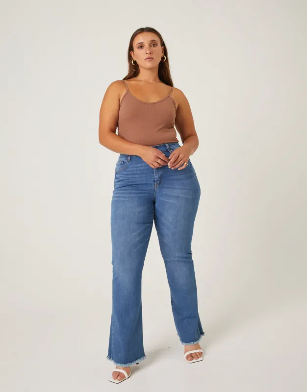 Plus Size Stretch Denim Flare Jeans sold by 2020 Ave