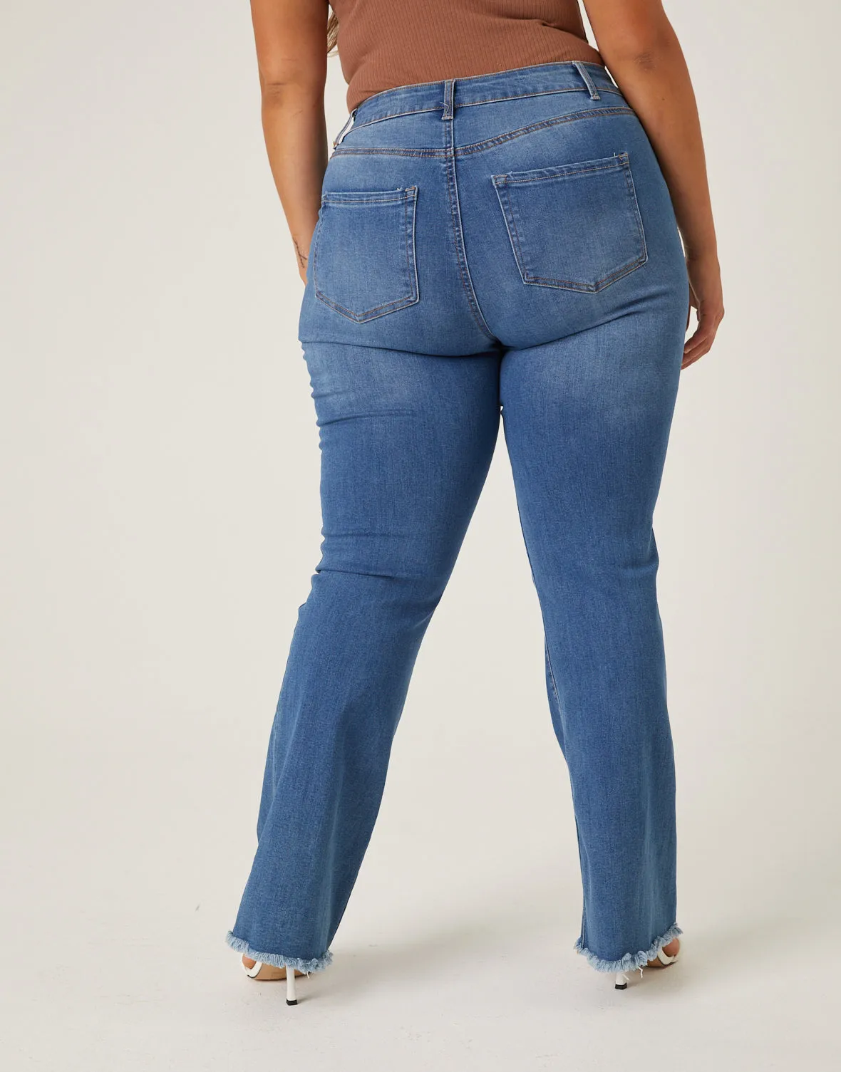 Plus Size Stretch Denim Flare Jeans sold by 2020 Ave product image thumbnail 4