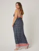 Plus Size Abstract Printed Maxi Dress sold by 2020 Ave