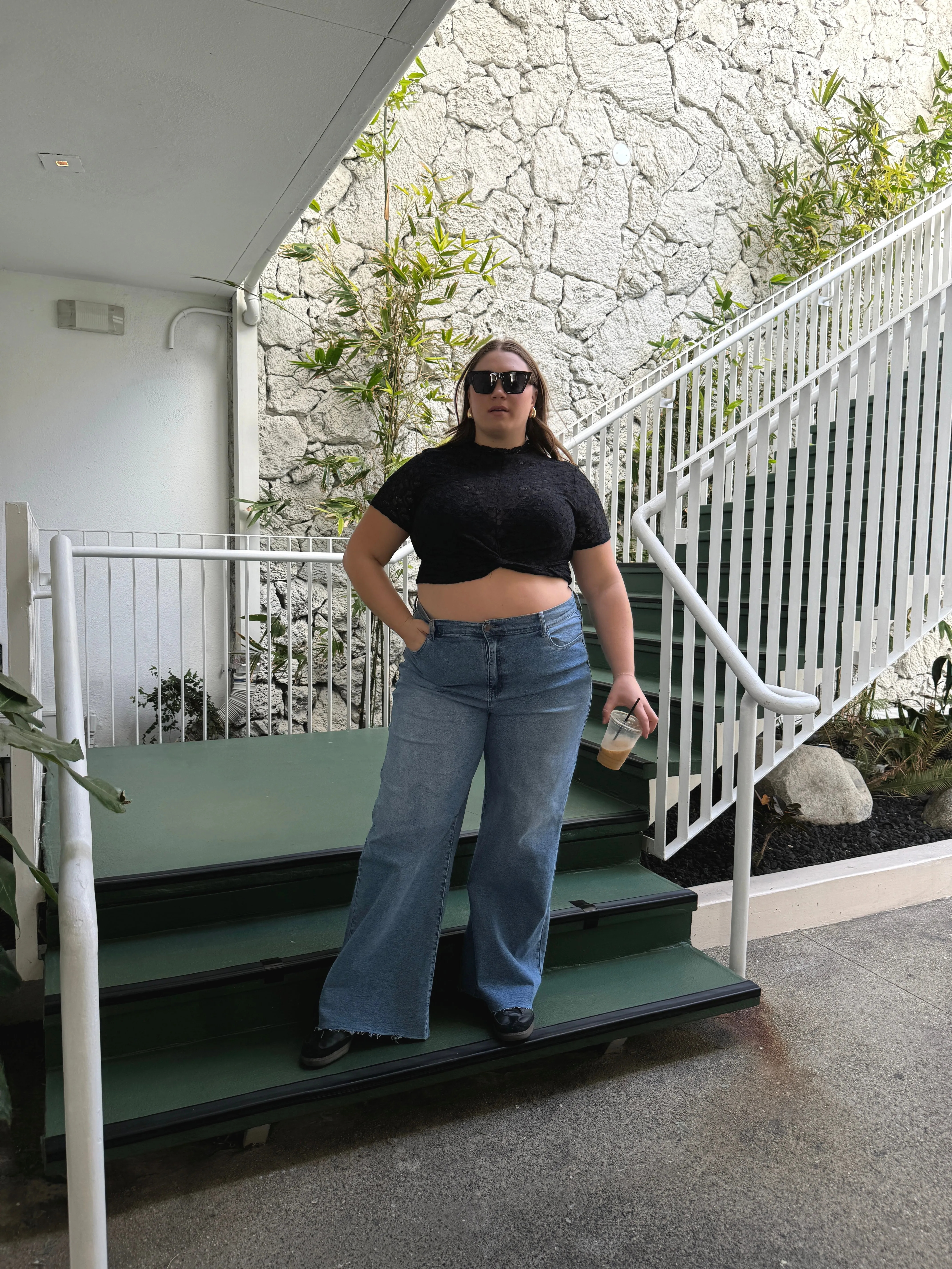 Plus Size Lace Mock Neck Top sold by 2020 Ave product image thumbnail 4