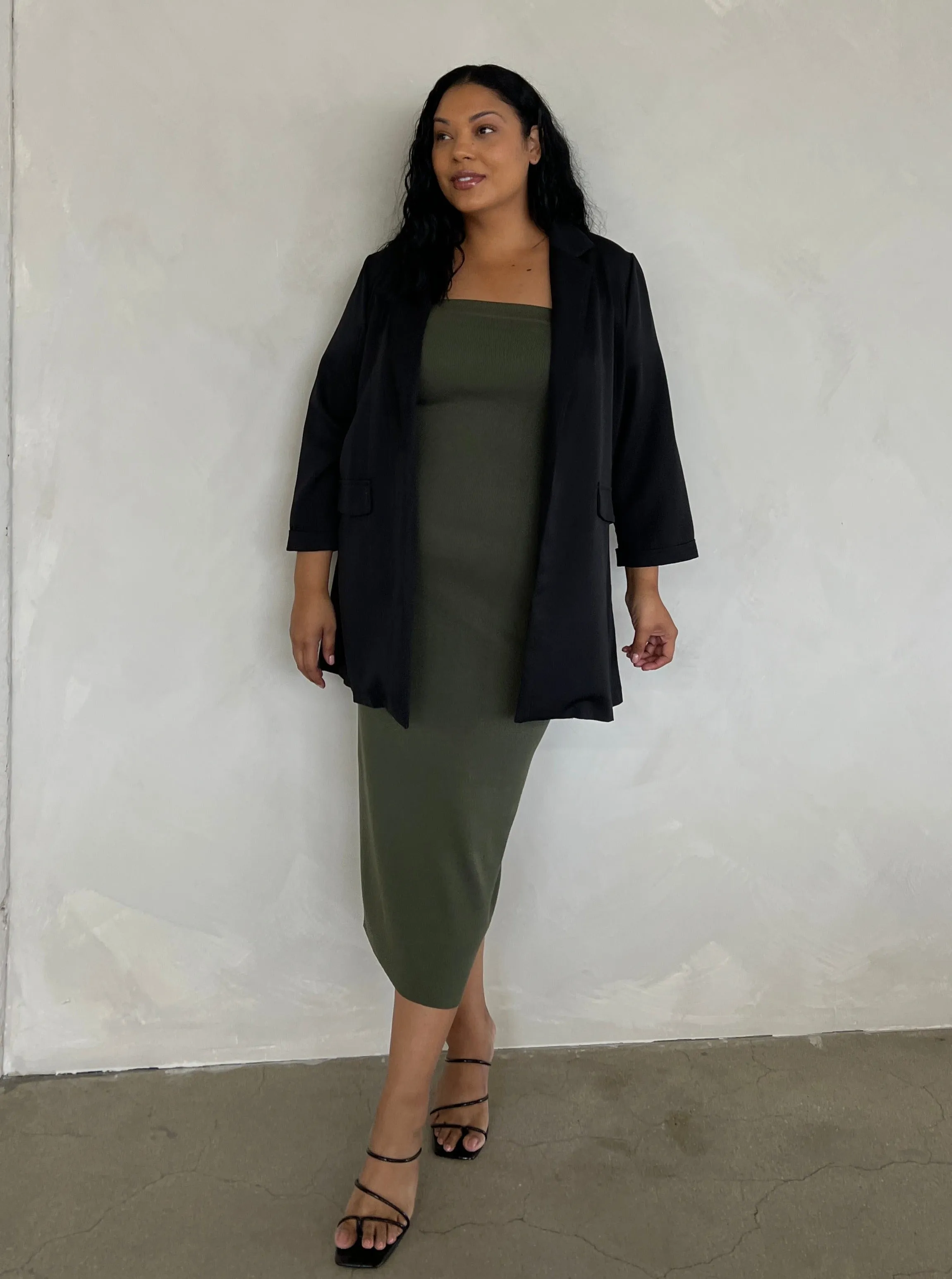 Plus Size Knit Tube Midi Dress sold by 2020 Ave