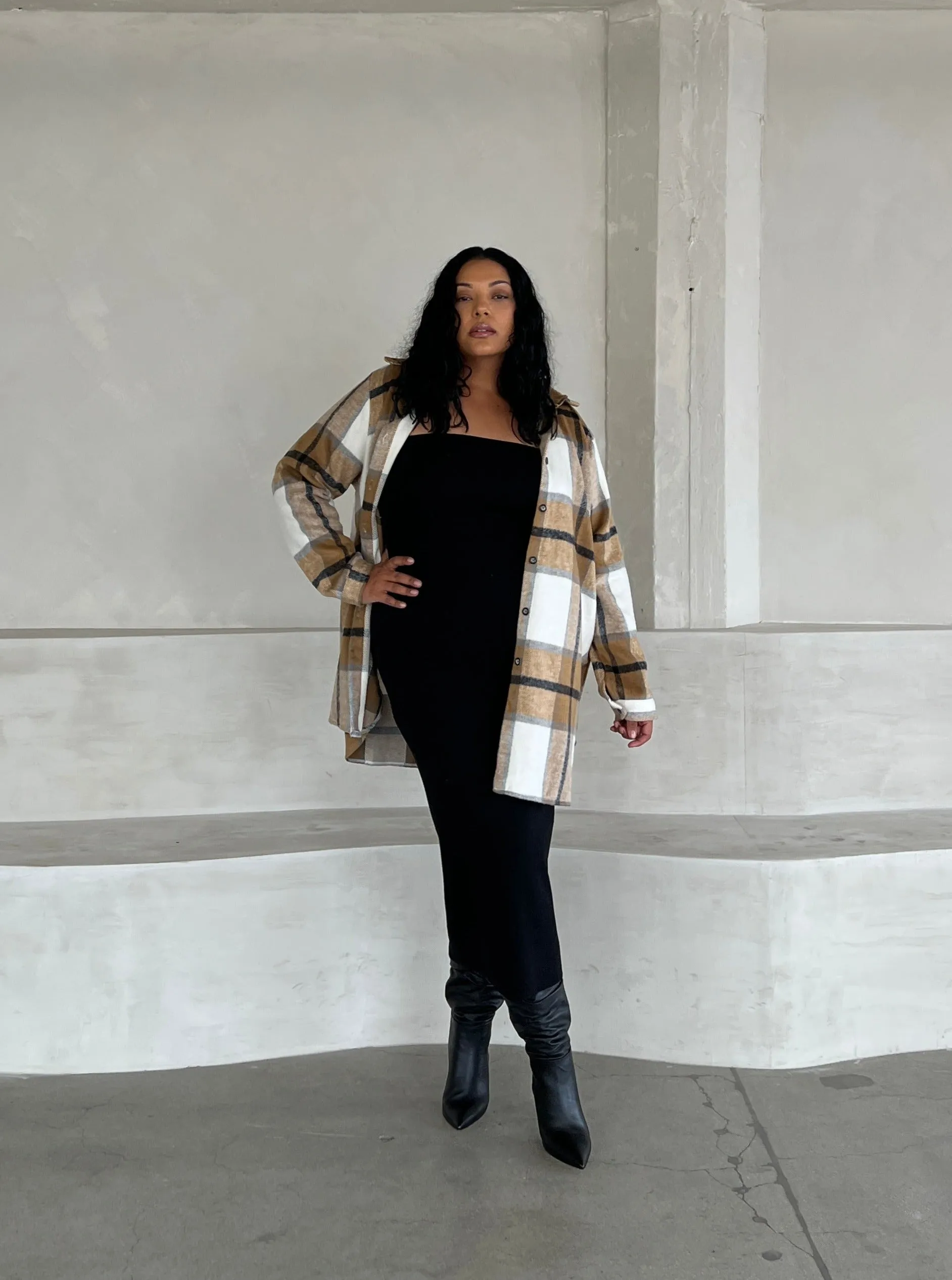 Plus Size Knit Tube Midi Dress sold by 2020 Ave product image thumbnail 4