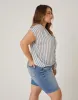 Plus Size Striped Woven Top sold by 2020 Ave