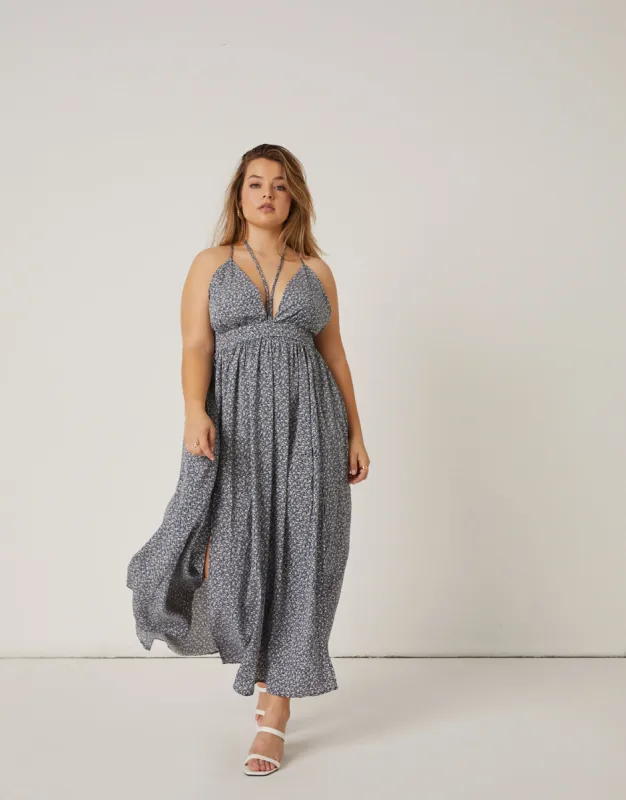 Plus Size Springtime Double Slit Maxi Dress sold by 2020 Ave