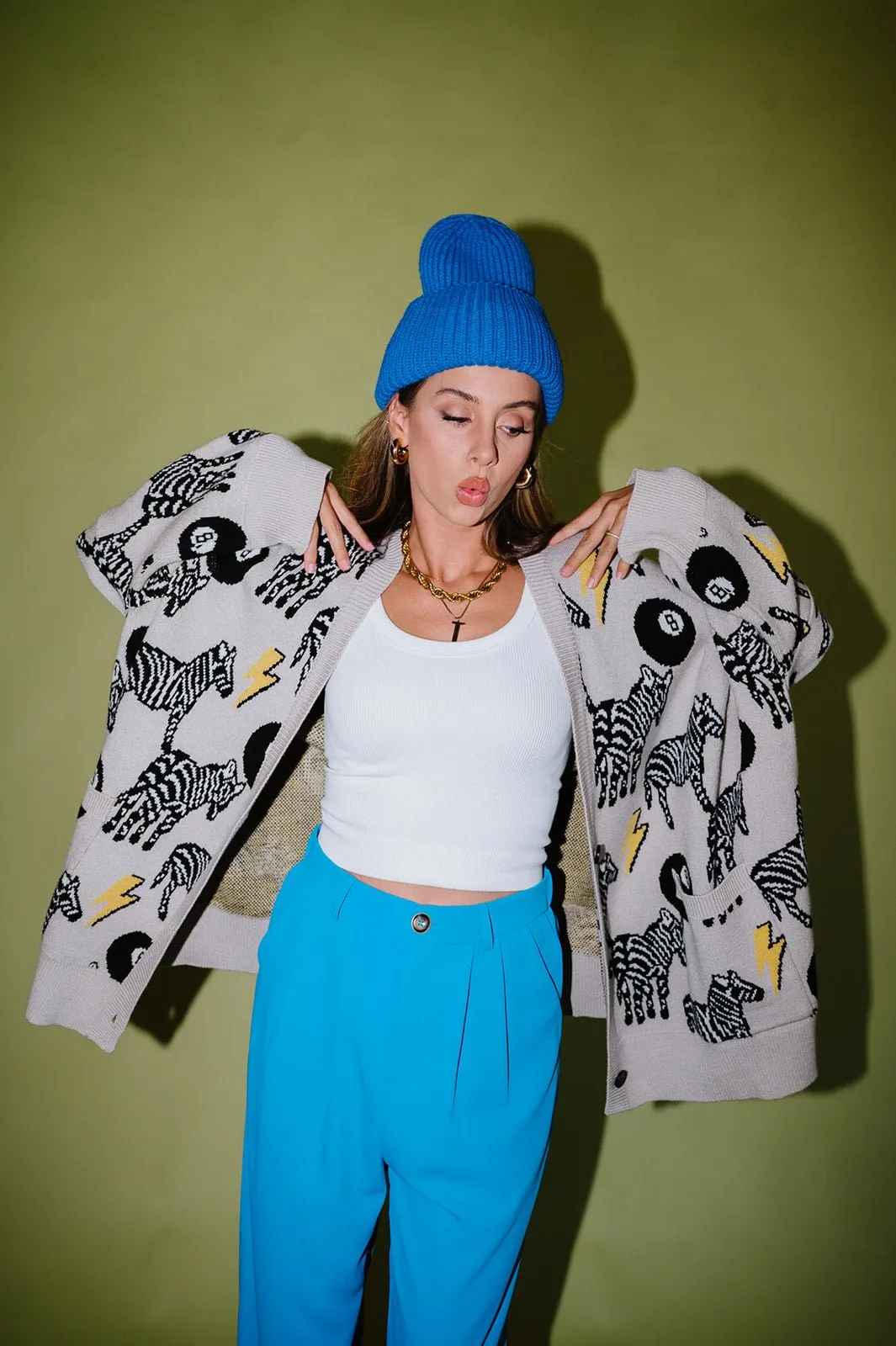 Good Luck Charm Oversized Cardigan sold by Dressed In Lala product image thumbnail 3