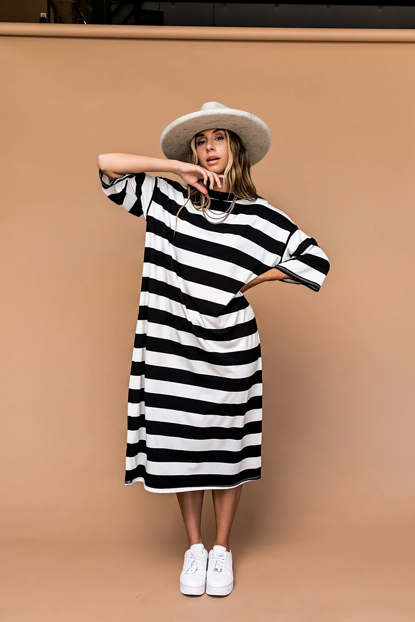 AMERI MEDI STRAIN CHECK DRESSブラックTLほぼ新品 MEDI STRAIN CHECK DRESS