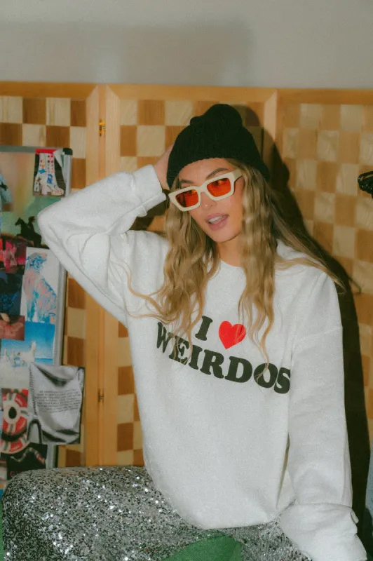 I Love Weirdos Oversized Pullover sold by Dressed In Lala