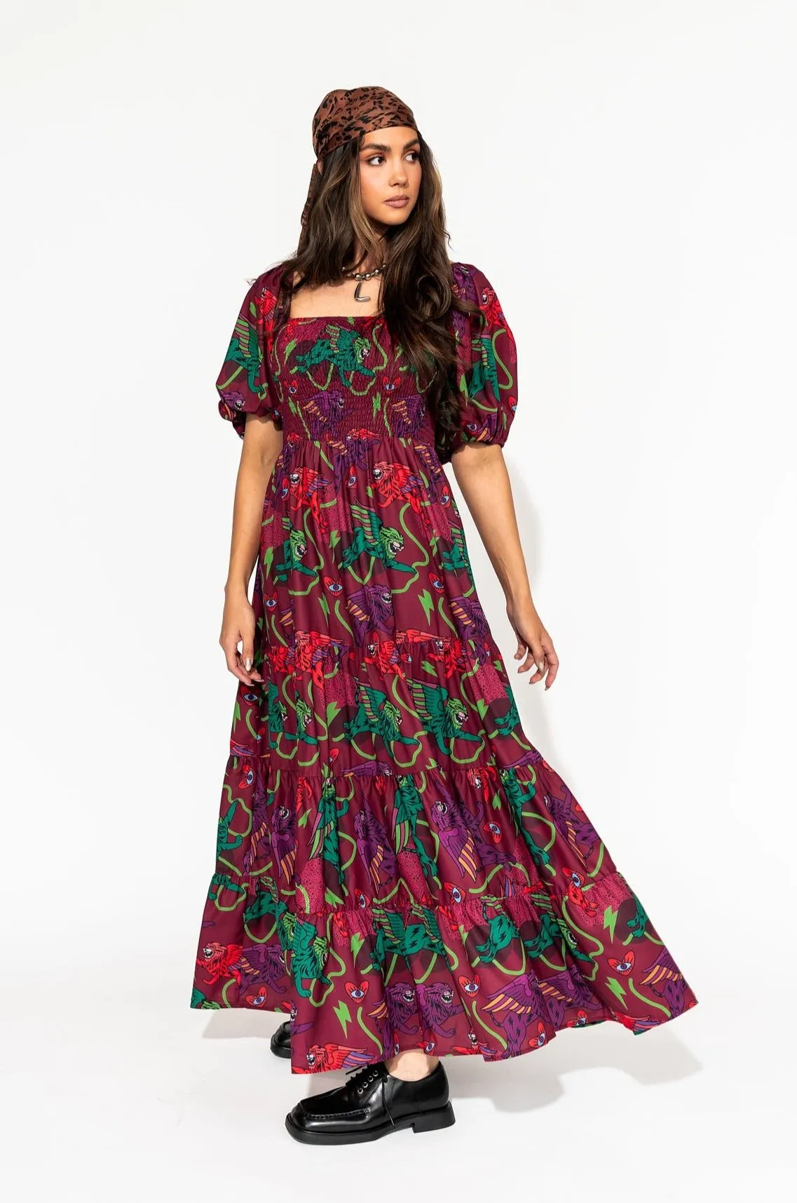 Summer Solstice Smocked Dress in Wild Whimsy sold by Dressed In Lala product image thumbnail 2