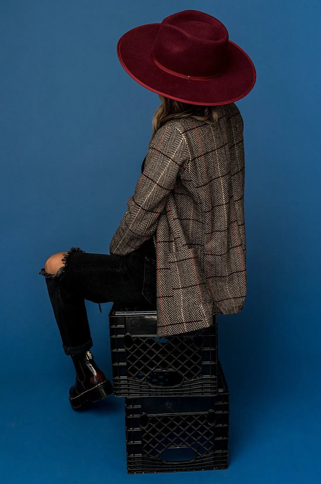 Billie Rancher Hat in Wine sold by Dressed In Lala product image thumbnail 3