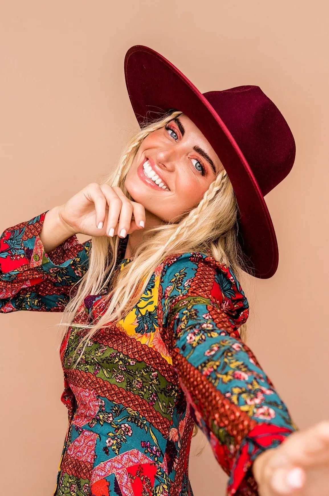 Billie Rancher Hat in Wine sold by Dressed In Lala product image thumbnail 5