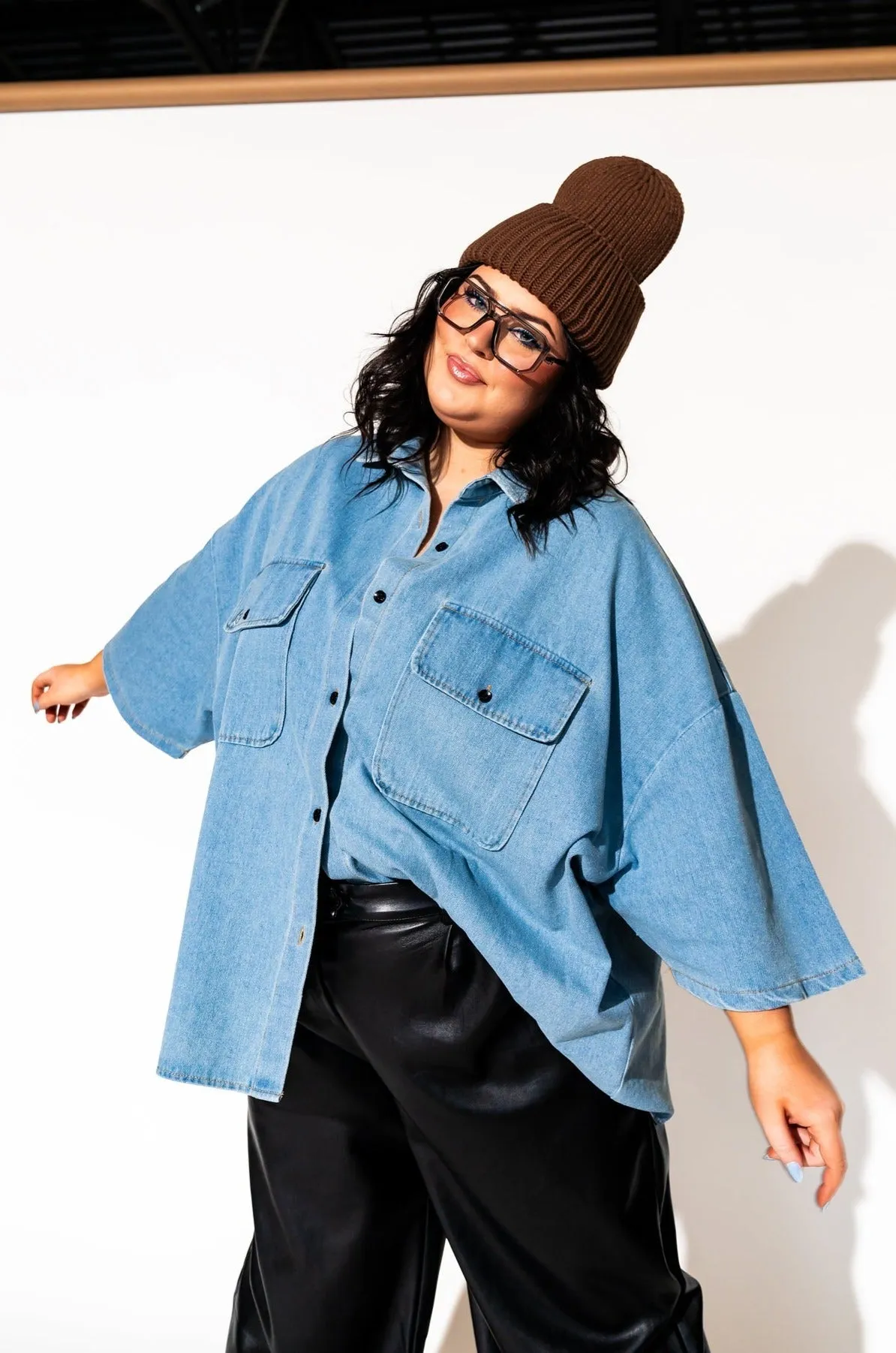 Grunge Chic Beanie in Cocoa sold by Dressed In Lala product image thumbnail 3