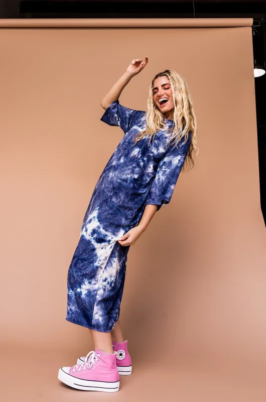 Ozzy Dress in Edgy Indigo sold by Dressed In Lala