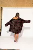 Oversized Granny Square Crochet Cardigan in Black + Brown sold by Dressed In Lala