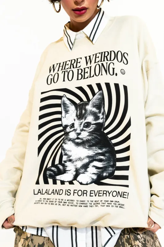 Where Weirdos Belong Oversized Pullover sold by Dressed In Lala