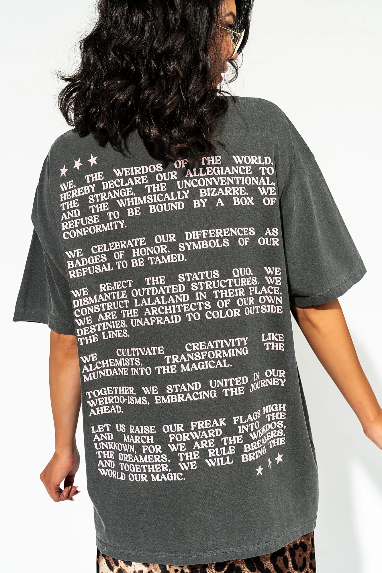 Here's To The Weirdos Oversized Tee *RESTOCKED* sold by Dressed In Lala product image thumbnail 4