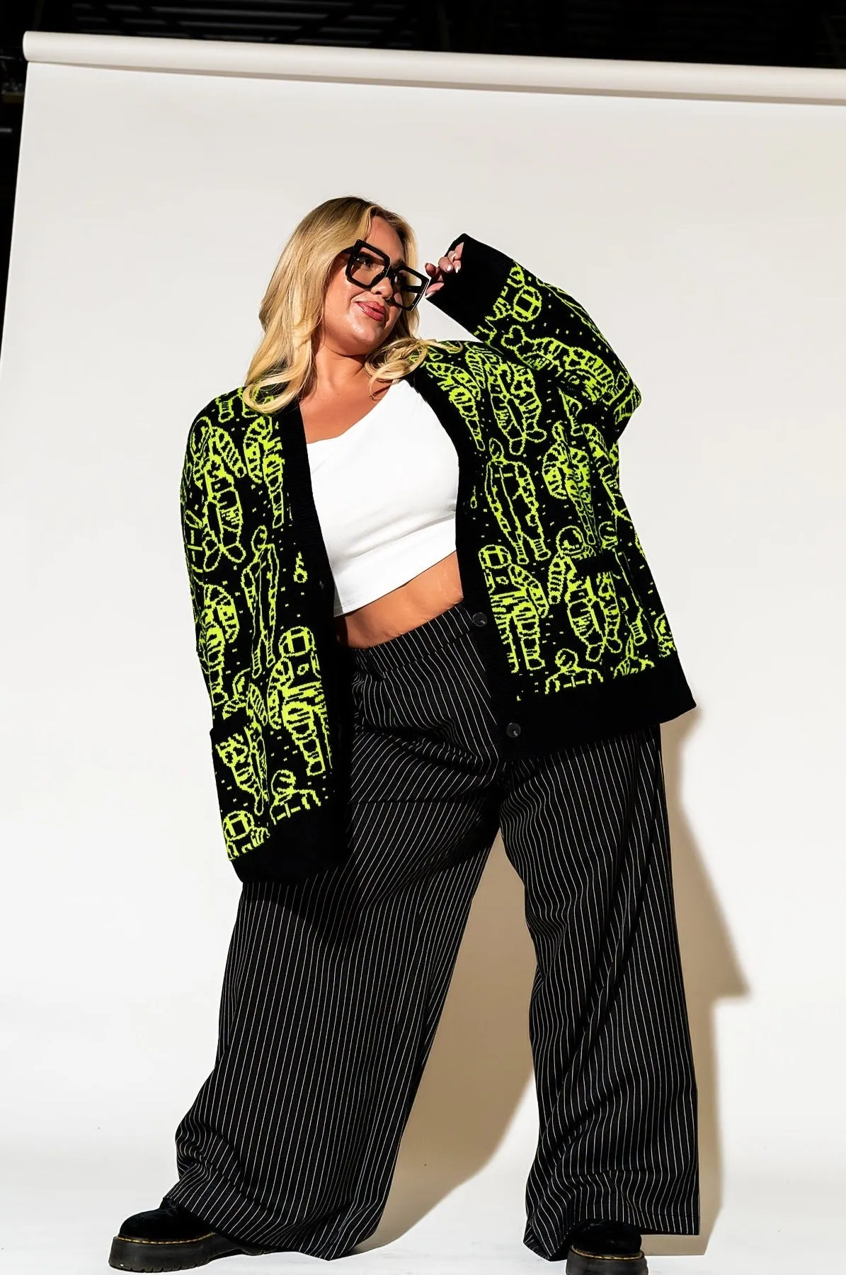 Interstellar Oversized Cardigan sold by Dressed In Lala product image thumbnail 5