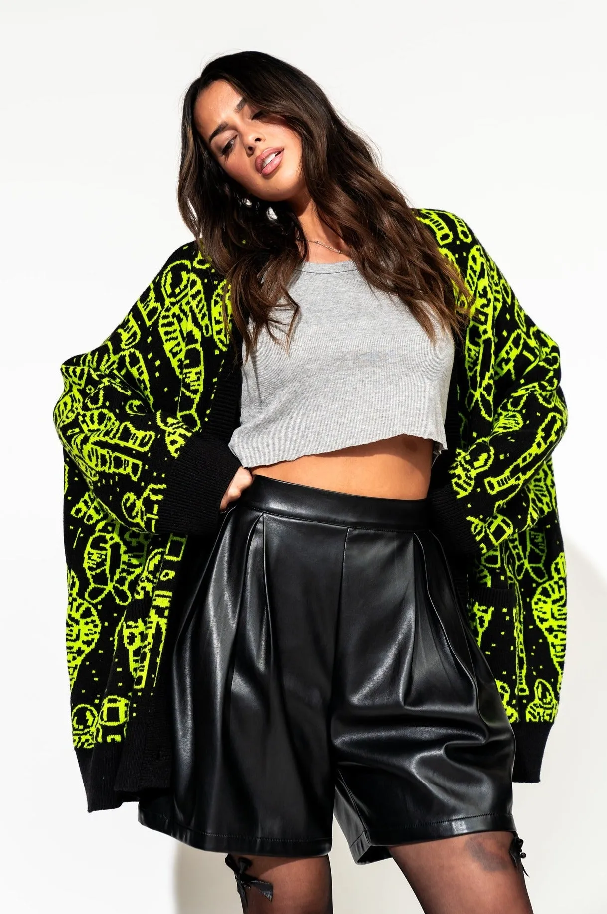 Interstellar Oversized Cardigan sold by Dressed In Lala product image thumbnail 4