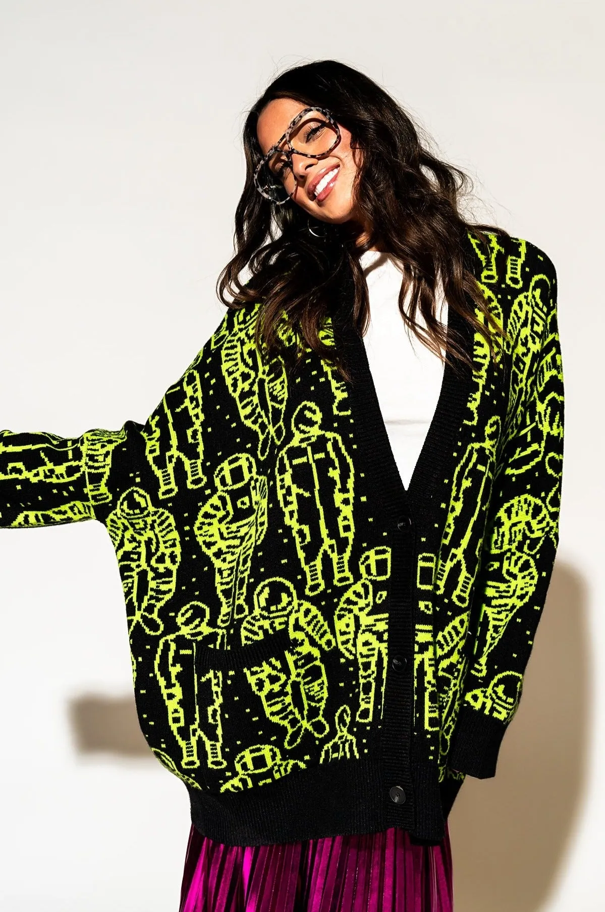 Interstellar Oversized Cardigan sold by Dressed In Lala