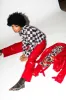 Buttery Soft Vegan Leather Moto Jacket in Cherry Red sold by Dressed In Lala