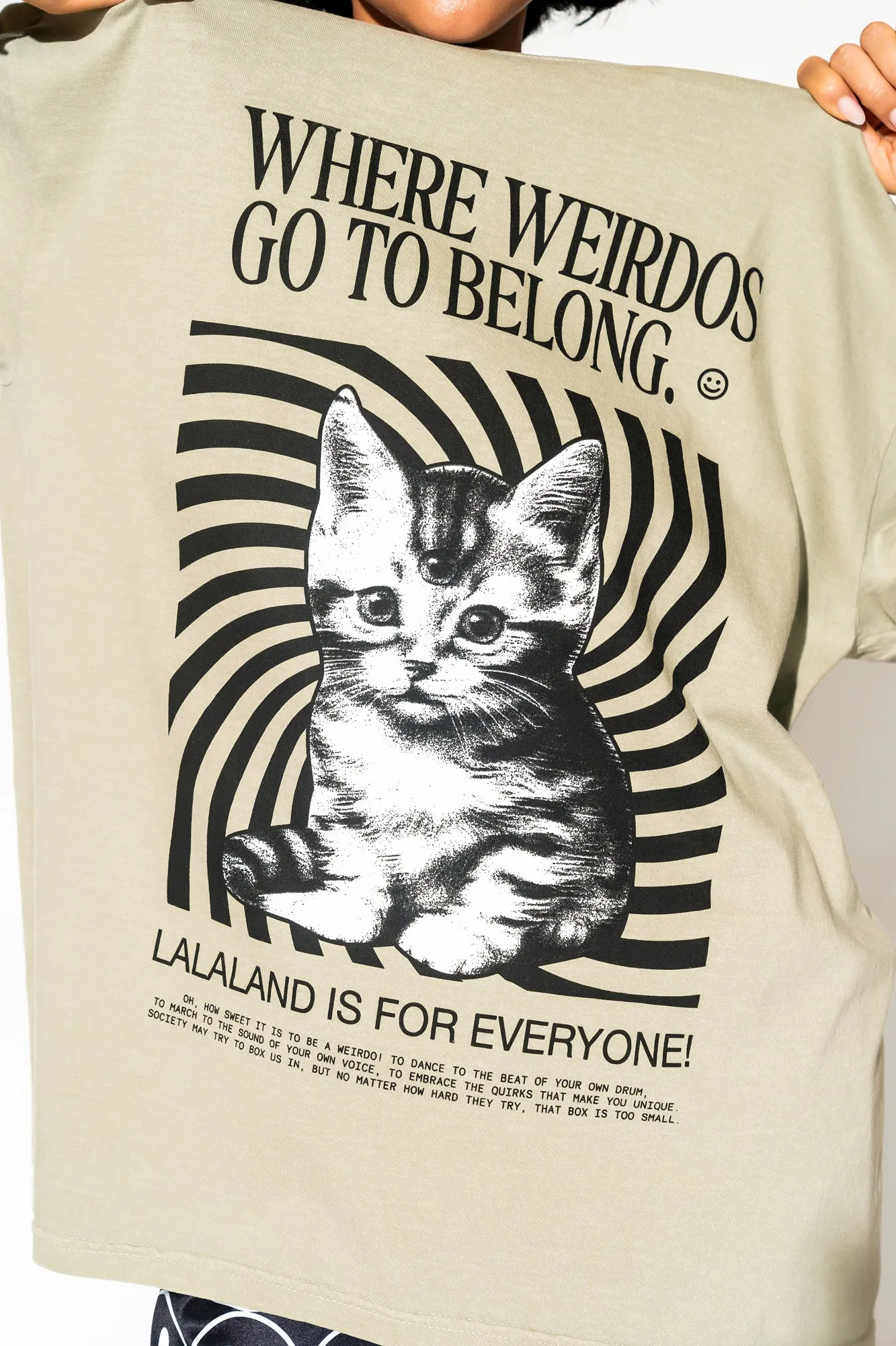 Where Weirdos Belong Oversized Tee sold by Dressed In Lala product image thumbnail 3