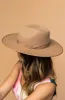 Tessa Stiff Brim Hat in Pecan sold by Dressed In Lala