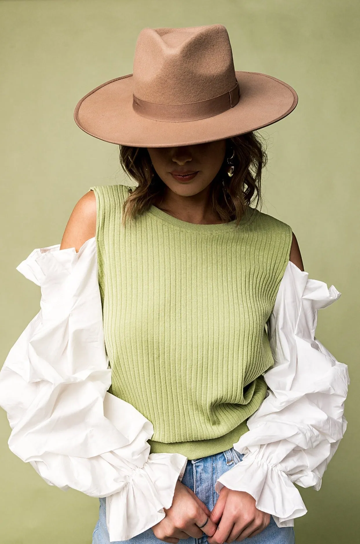 Tessa Stiff Brim Hat in Pecan sold by Dressed In Lala product image thumbnail 2