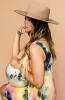 Tessa Stiff Brim Hat in Pecan sold by Dressed In Lala