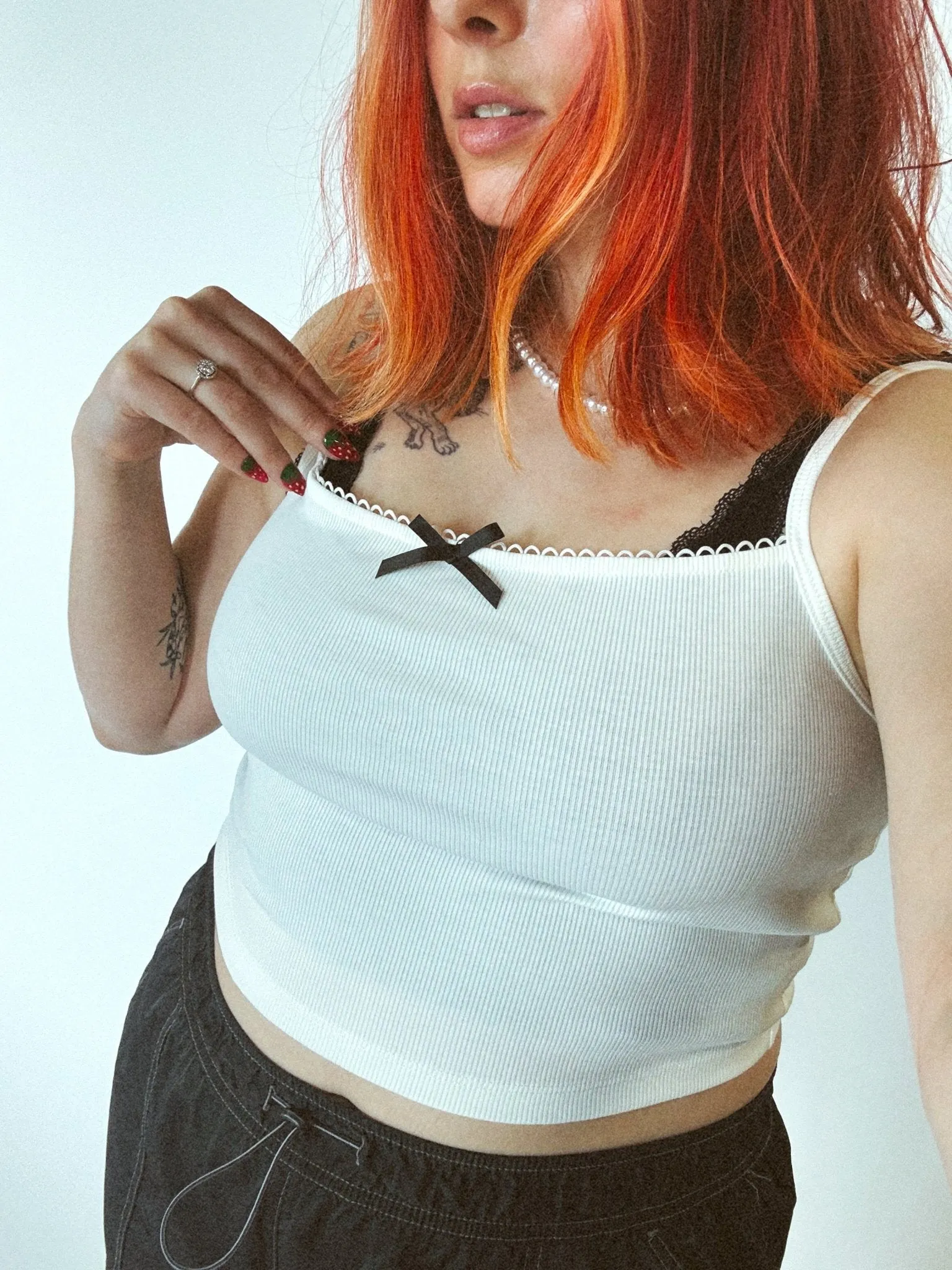 LOML Bow Tank in White sold by Dressed In Lala product image thumbnail 4